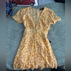 NWT Floral Yellow Dress